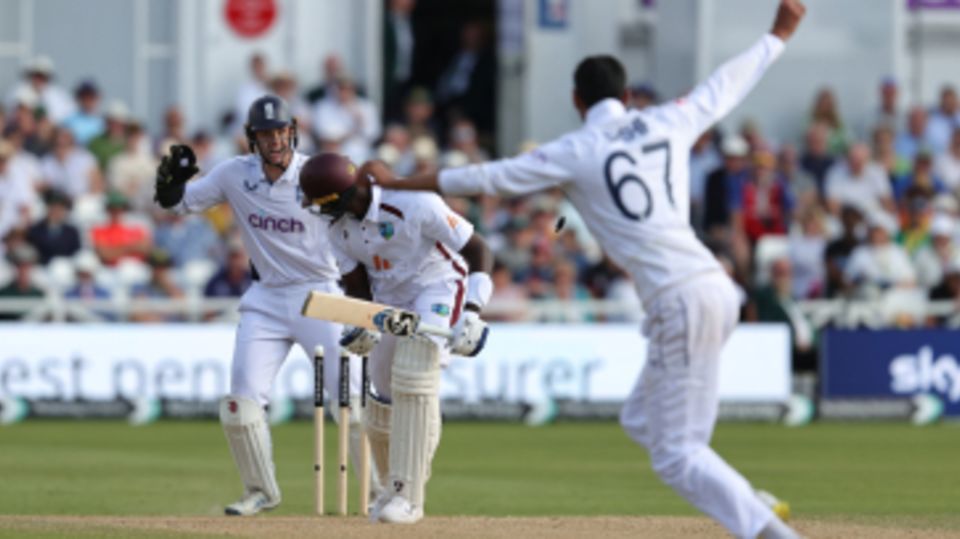 Shoaib Bashir bowled Jason Holder with a beauty as England closed in