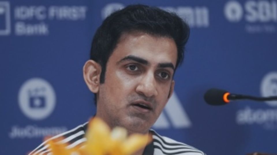 Gautam Gambhir speaks at his first press conference since taking over as India head coach