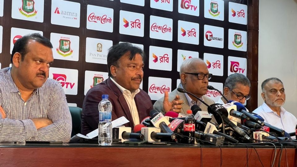 New BCB president Faruque Ahmed addresses the media