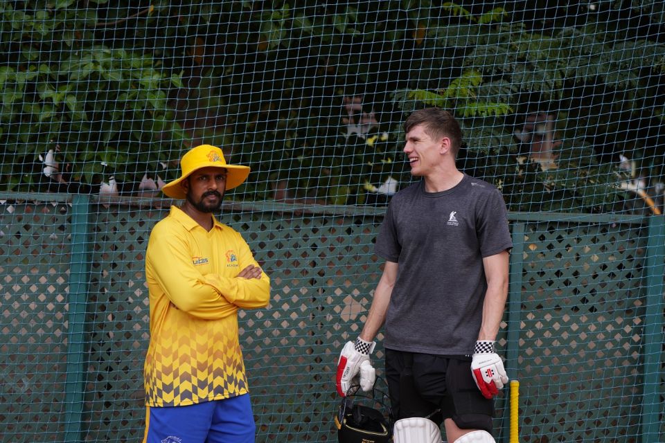 Ben Sears trained with his former Wellington coach Sriram Krishnamurthy in Chennai