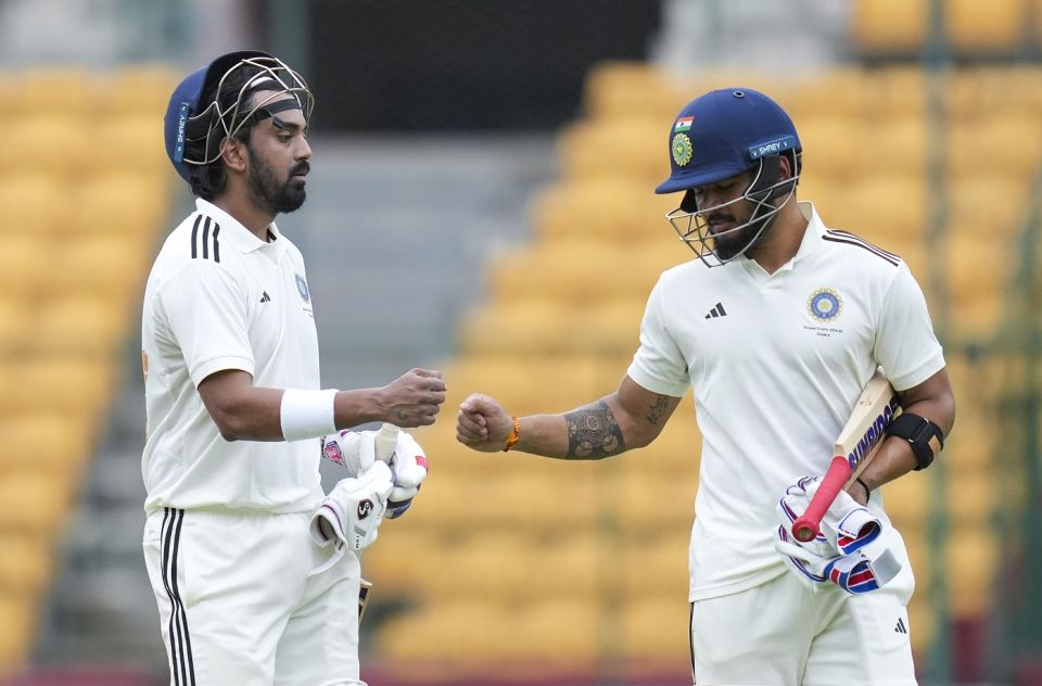 KL Rahul and Riyan Parag added an unbroken 68-run stand for the third wicket for India A