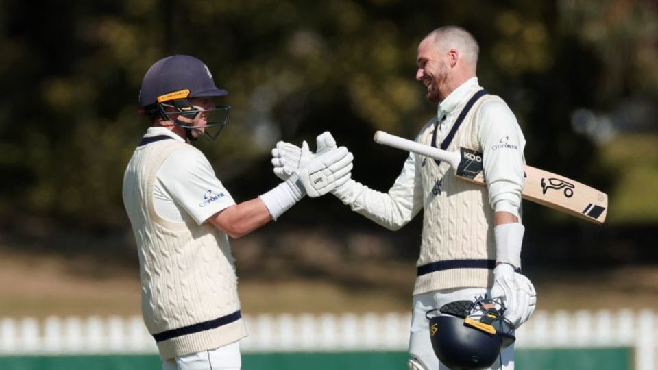 Marcus Harris and Peter Handscomb both made centuries