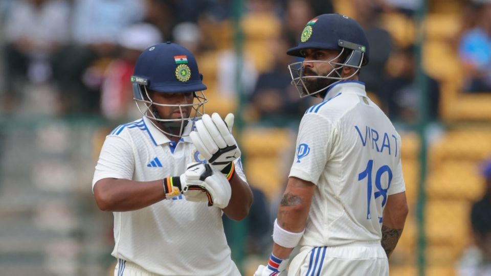 Sarfaraz Khan and Virat Kohli scored quickly in the third session