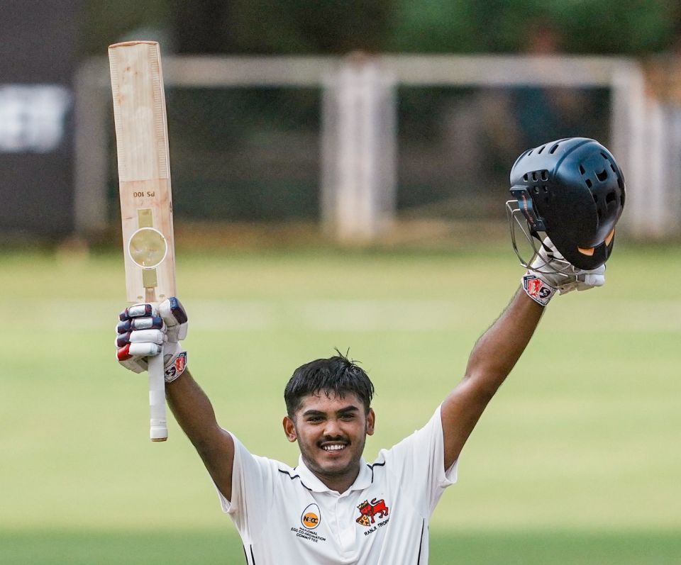 Ayush Mhatre is unbeaten on 127 against Maharashtra