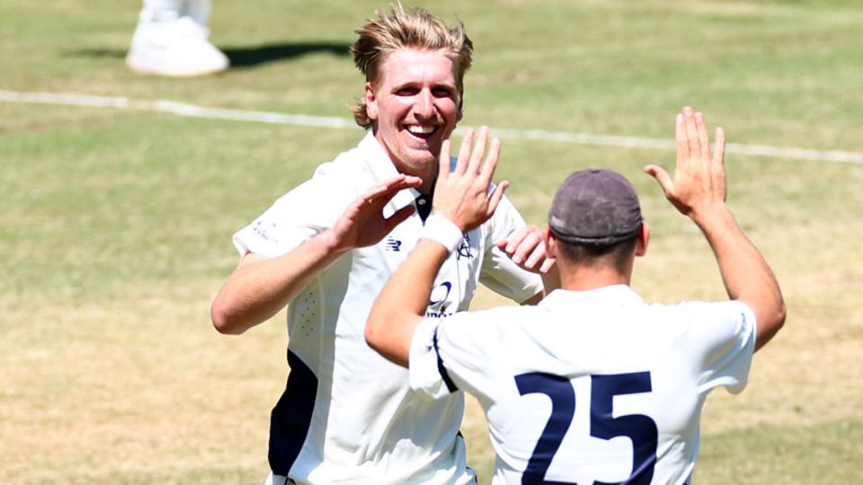 Will Sutherland was in the wickets