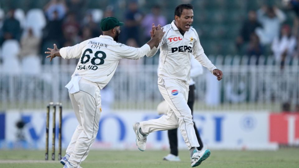 Noman Ali removed Pope in the penultimate over of a terrible day for England