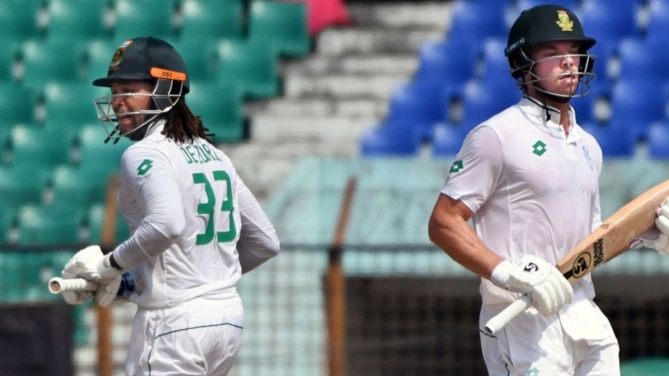 Tony de Zorzi and Tristan Stubbs were among three first-time century-makers in Chattogram