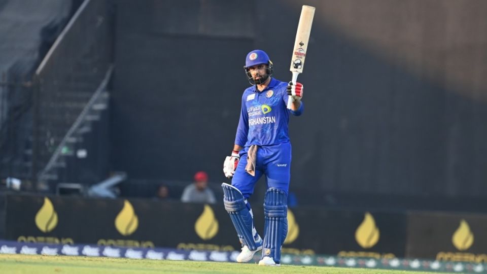 Mohammad Nabi scored his 17th ODI half-century