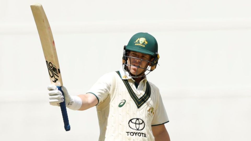 Marcus Harris acknowledges his half-century