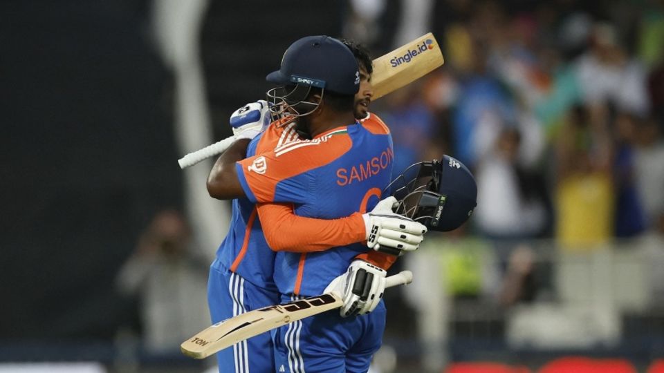 Tilak Varma and Sanju Samson hit five T20I centuries between them this year