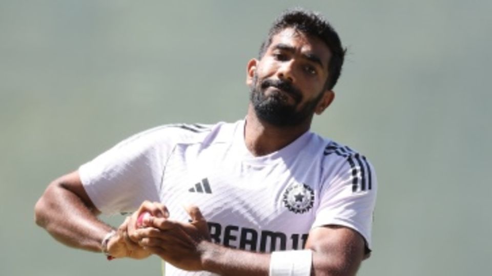 Jasprit Bumrah is all about concentration before delivering in the nets
