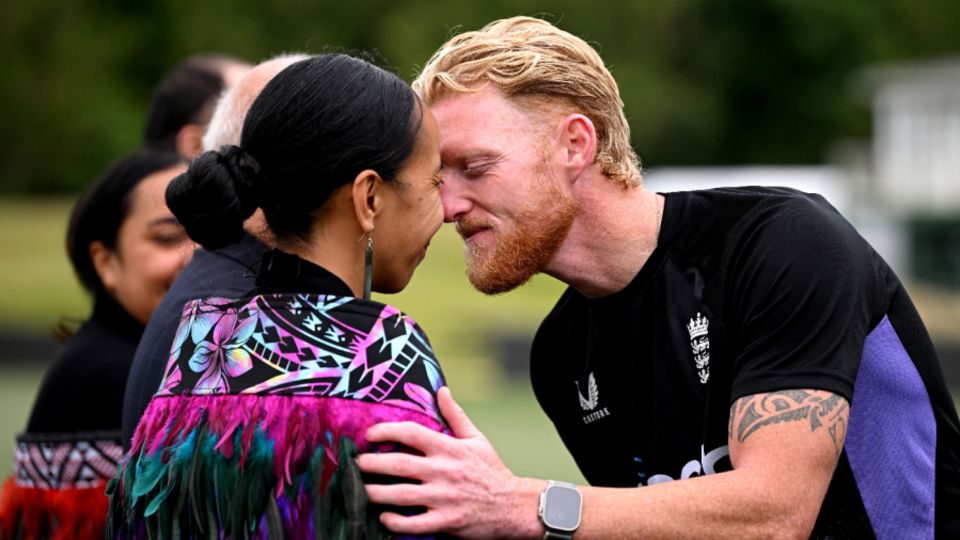 Welcome to New Zealand: Ben Stokes gets stuck into the niceties at Hagley Oval