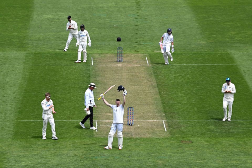 Brook's seven hundreds are the most by any batter in their first ten away Tests, beating Don Bradman's six
