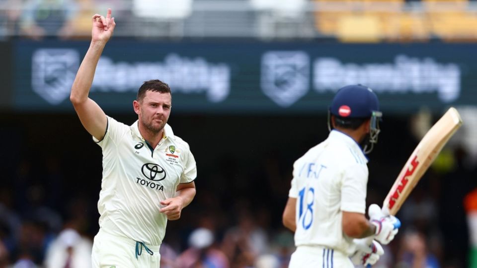 Josh Hazlewood was named men's Test player of the year