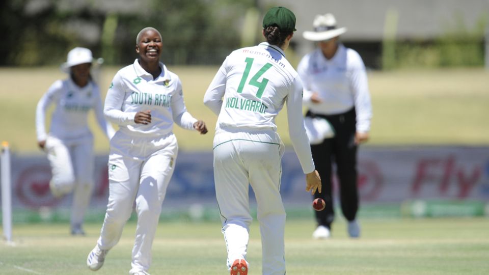 Nonkululeko Mlaba claimed the first ten-for by a South African in women's Tests