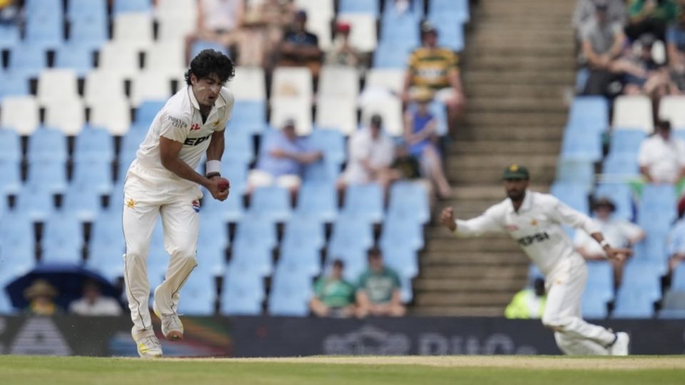 Naseem Shah bowled the most overs for Pakistan in the first innings