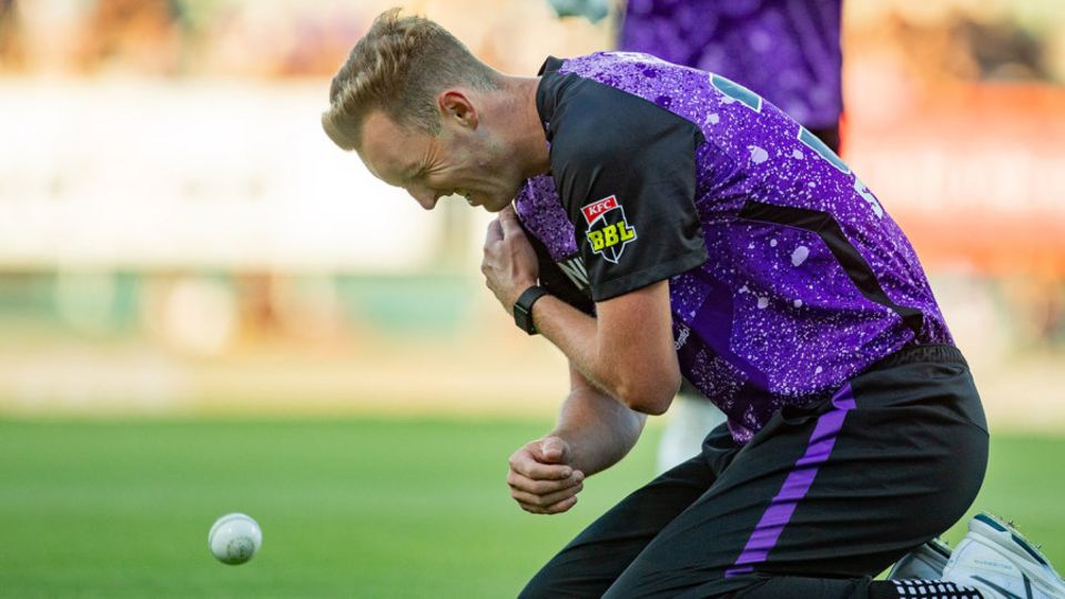 Billy Stanlake injured his shoulder taking a catch in the outfield