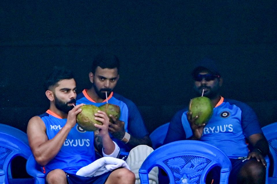 Kohli and Rahul prepare to drink and drive