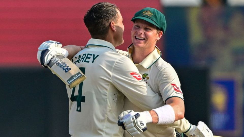 Alex Carey and Steve Smith shared a double-century stand to dominate Sri Lanka