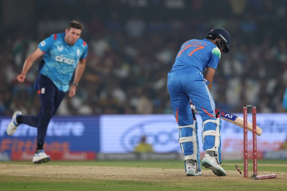In six white-ball games for England in India earlier this year, Overton took nine wickets at an economy of 8.27