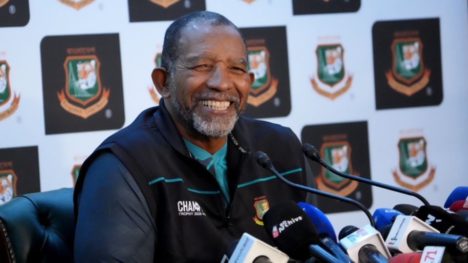 Phil Simmons looks pretty pleased with life ahead of the Champions Trophy