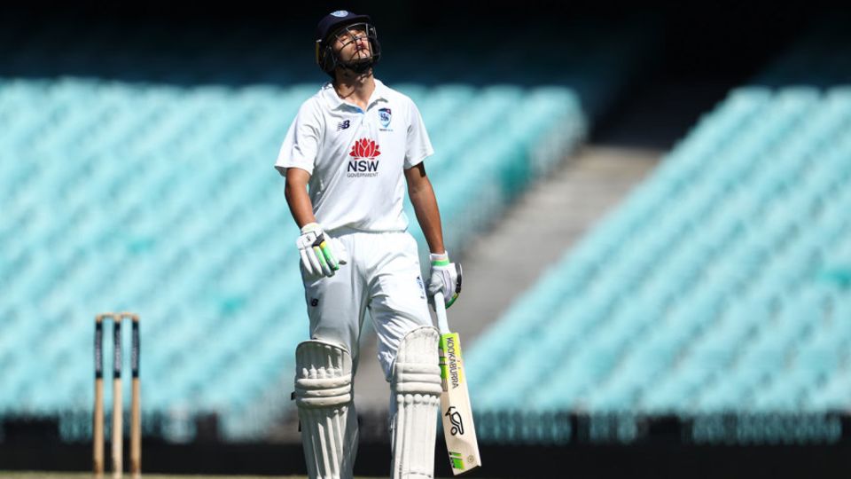 Sam Konstas walks off after his dismissal