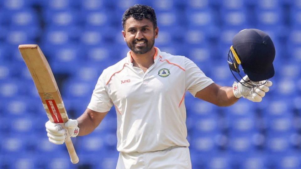 Karun Nair celebrates his century