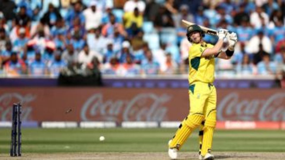 Steven Smith was bowled by a full toss
