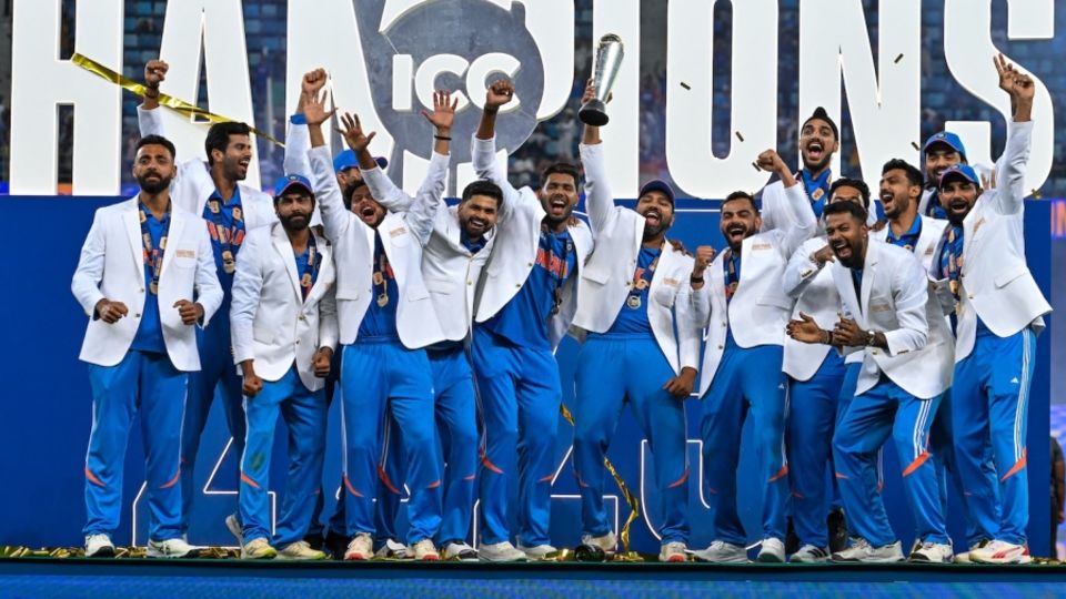 Rohit Sharma and his triumphant squad