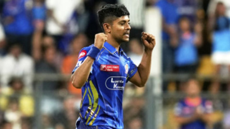 Ashwani Kumar celebrates after having Rinku Singh hole out
