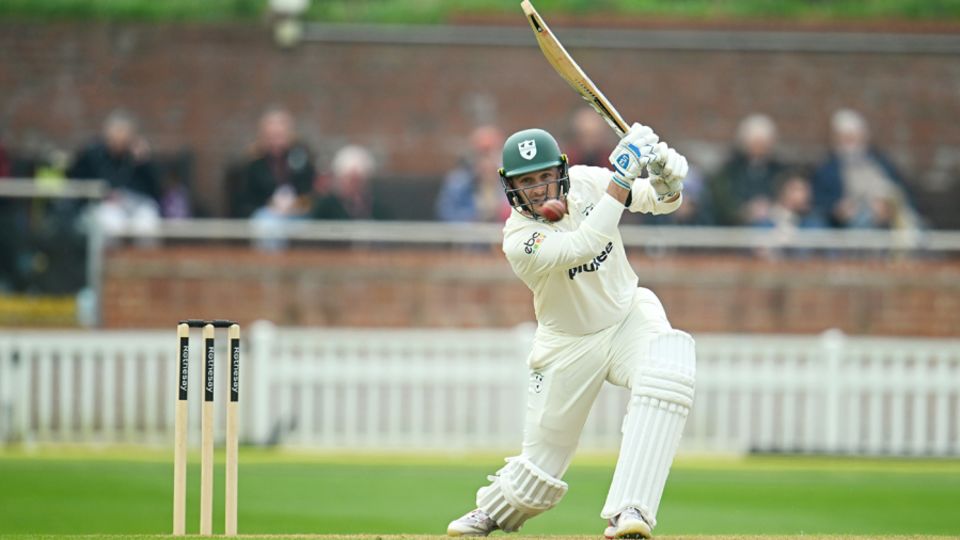 Gareth Roderick punches a drive