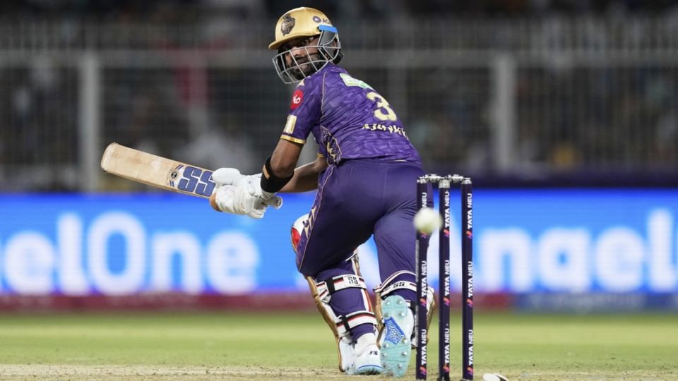 Ajinkya Rahane played the paddle to bring up a 26-ball fifty