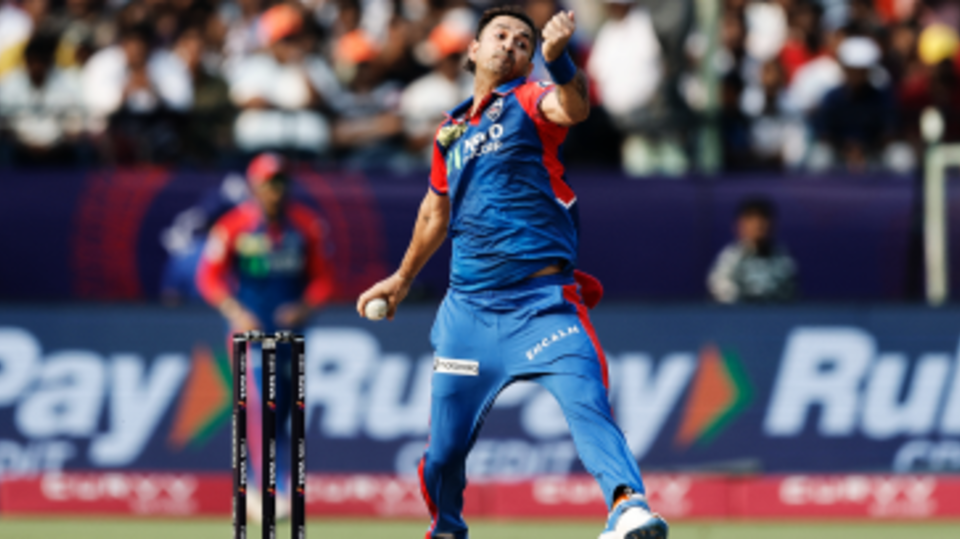Mohit Sharma bowls