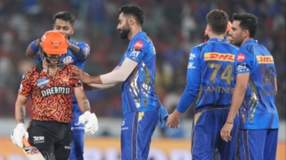 Ishan Kishan walked off for a delivery he had not nicked