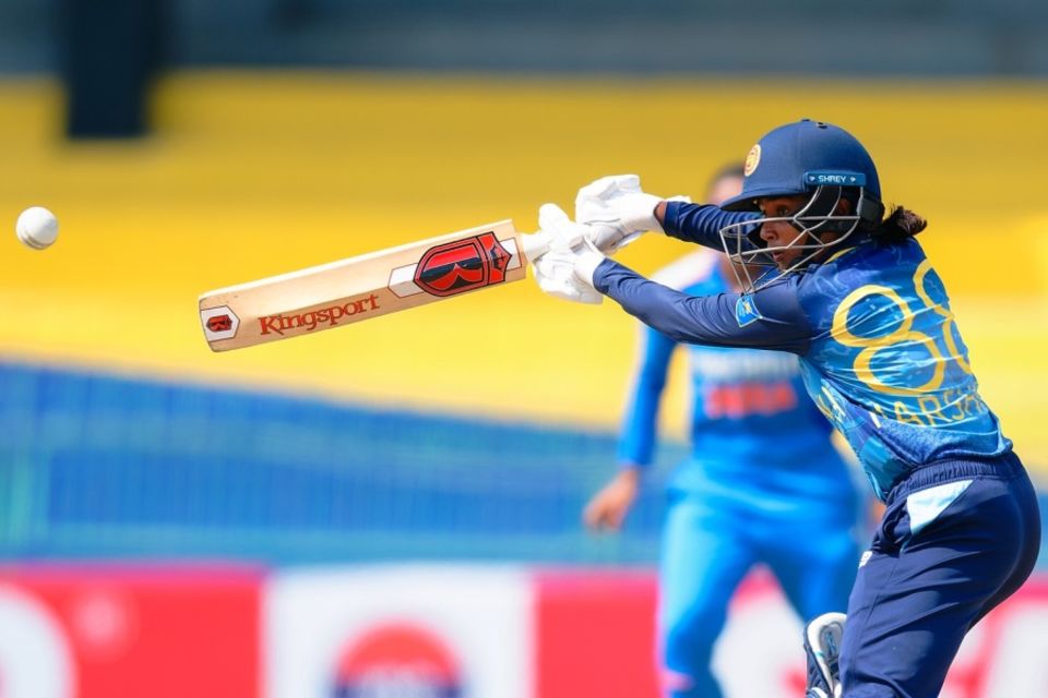 Harshitha Samarawickrama was Sri Lanka's top scorer in the home tri-series against India and South Africa, making 203 runs at 40.6 from five matches