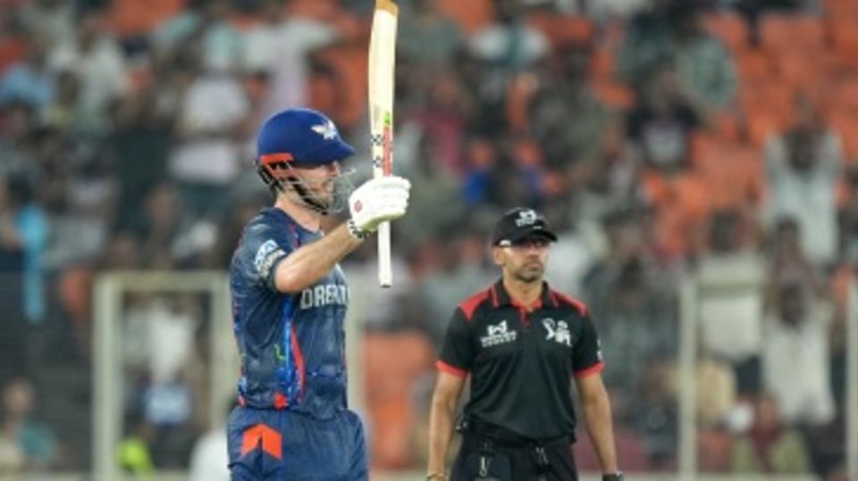 Mitchell Marsh became the first overseas batter this season to notch up a century