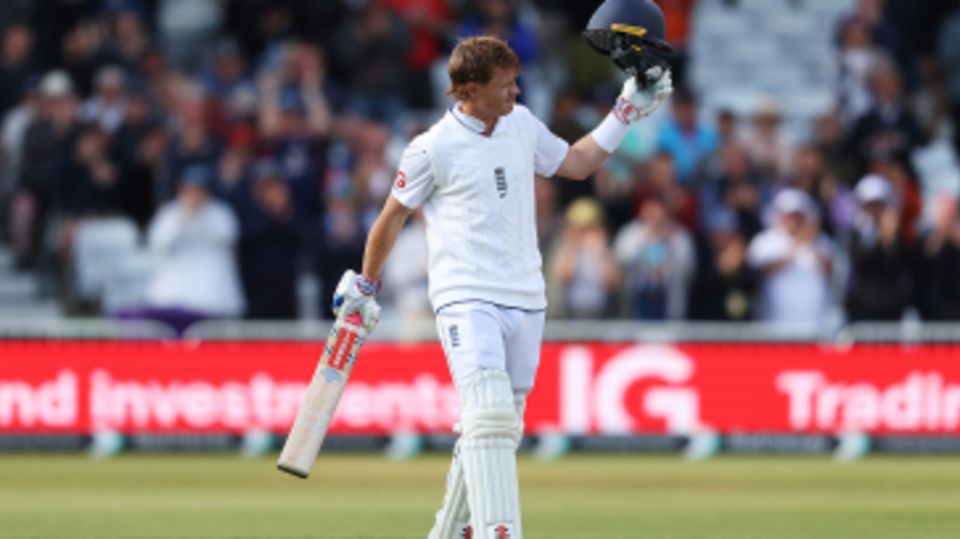 Ollie Pope notched his eighth Test hundred