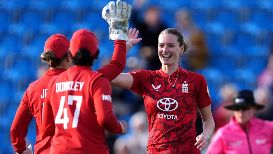 Lauren Bell struck in the first over to ignite a ruthless England display