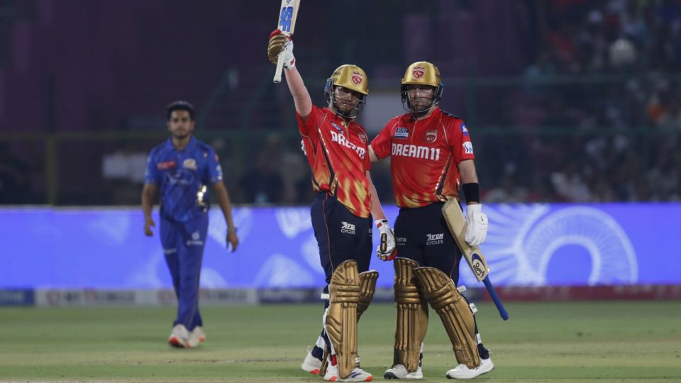 Priyansh Arya and Josh Inglis brought up half-centuries in the same over