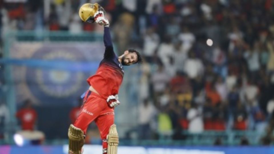 Jitesh Sharma is ecstatic after finishing the chase for RCB