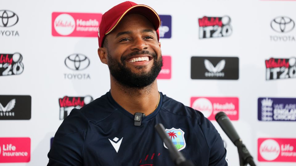 Shai Hope was all smiles at his press conference