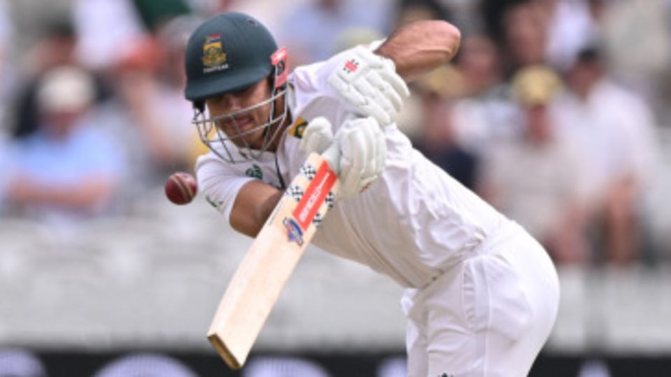 David Bedingham tucks it leg side