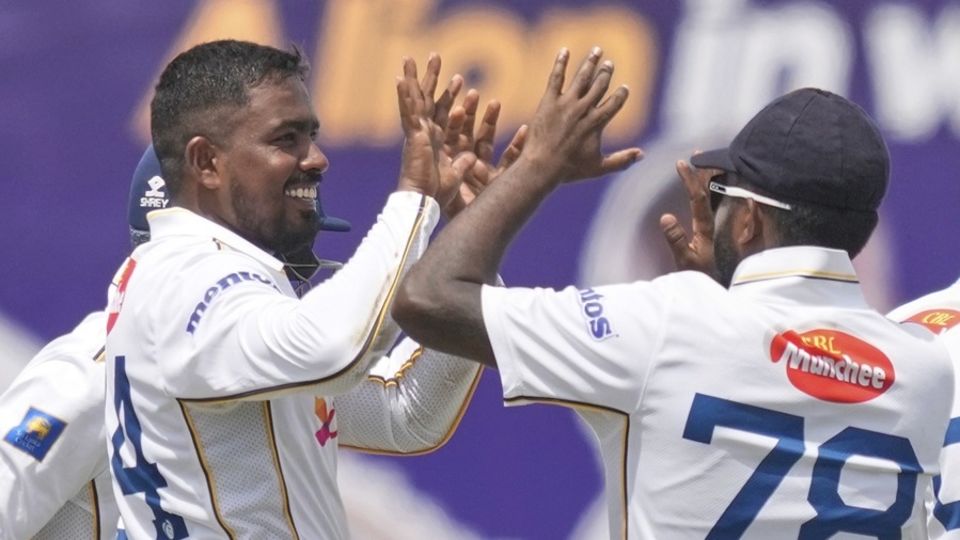 Tharindu Rathnayake struck twice on Test debut