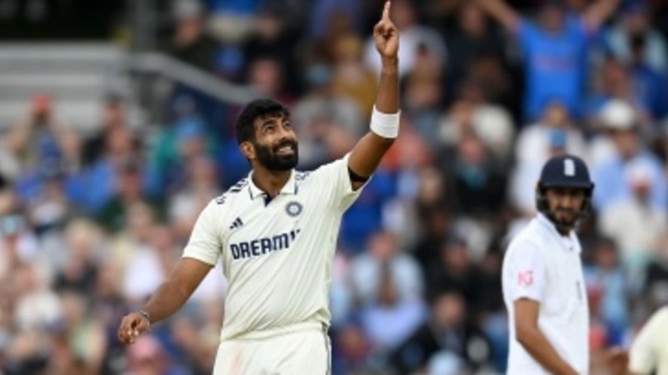 Jasprit Bumrah celebrates his fifth wicket