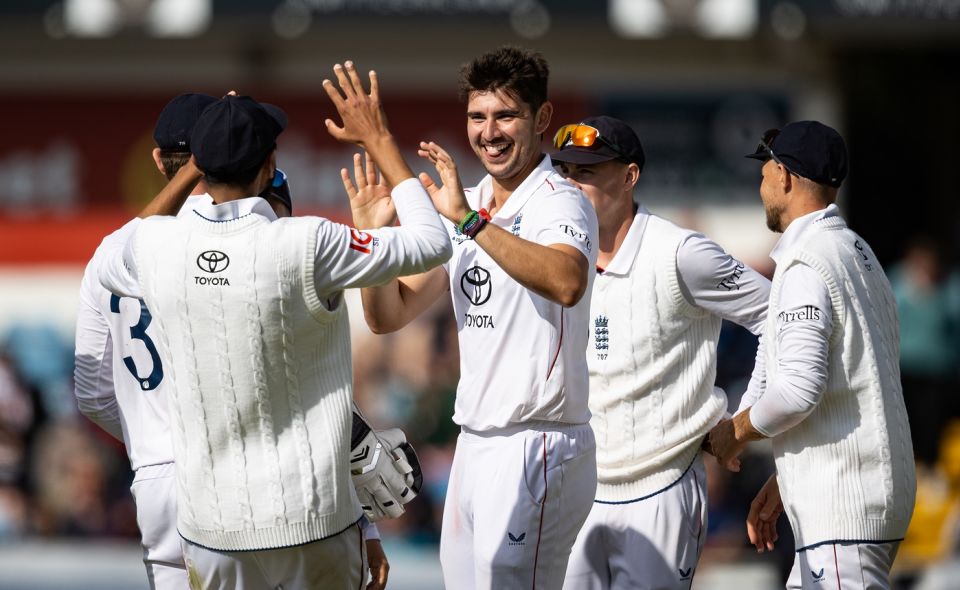 Josh Tongue took three wickets in one over
