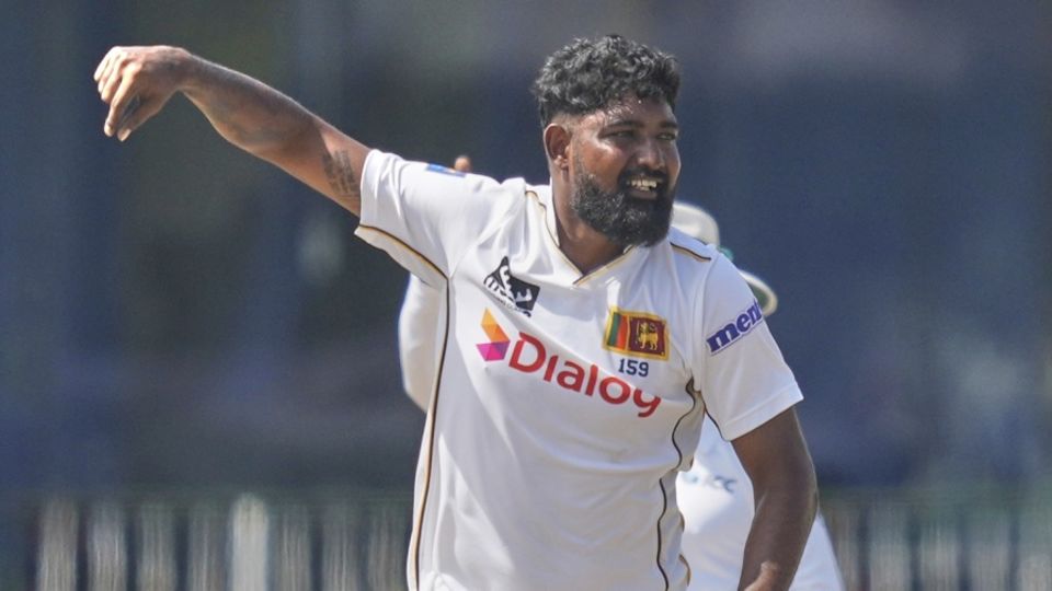 Prabath Jayasuriya picked up his 12th Test match five-wicket haul