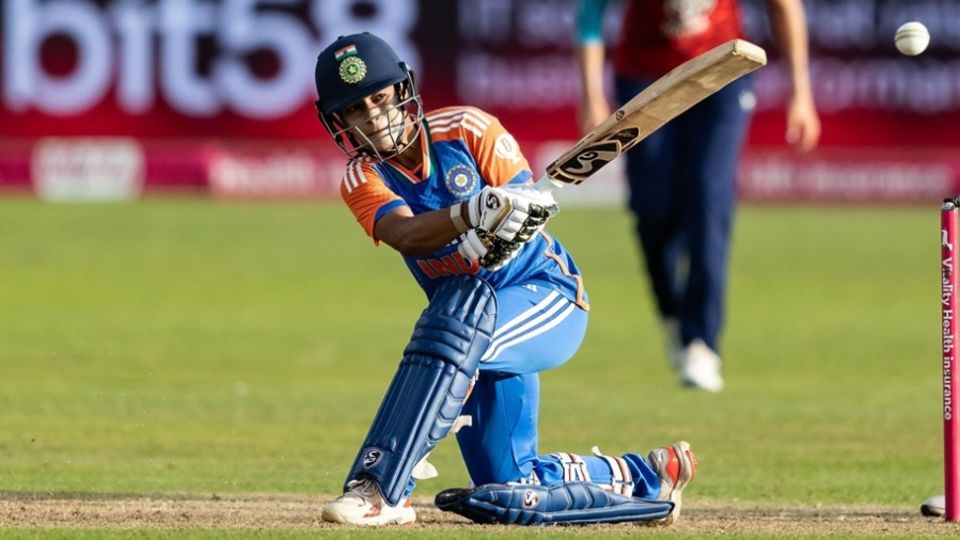 Amanjot Kaur struck her maiden T20I half-century