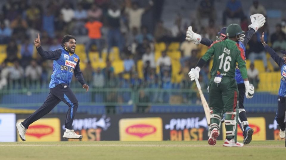 Bangladesh suffered a collapse of 7 for 5 in the first ODI against Sri Lanka