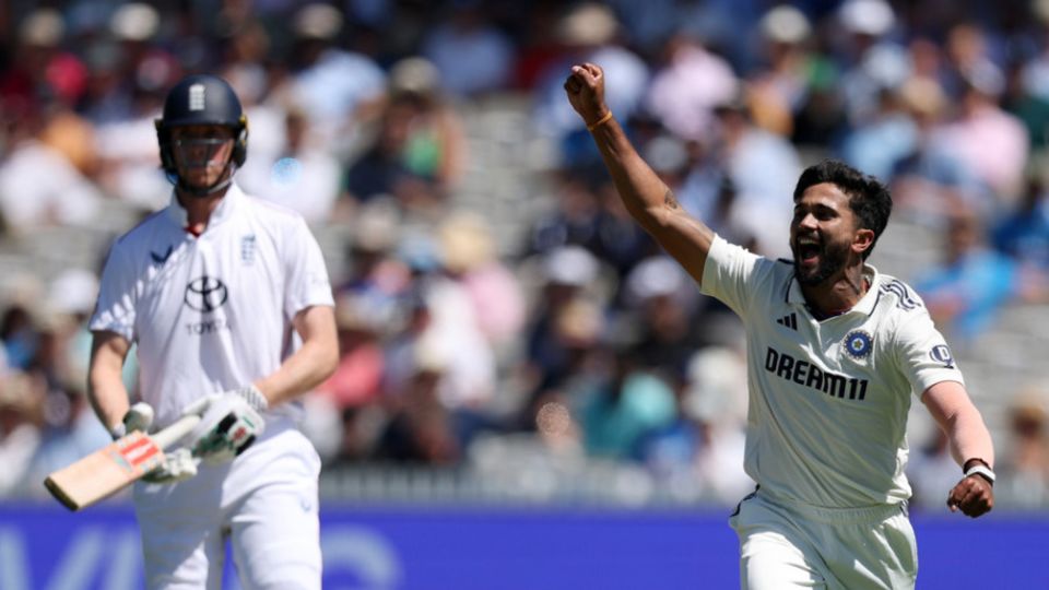 Nitish Kumar Reddy struck twice in his first over