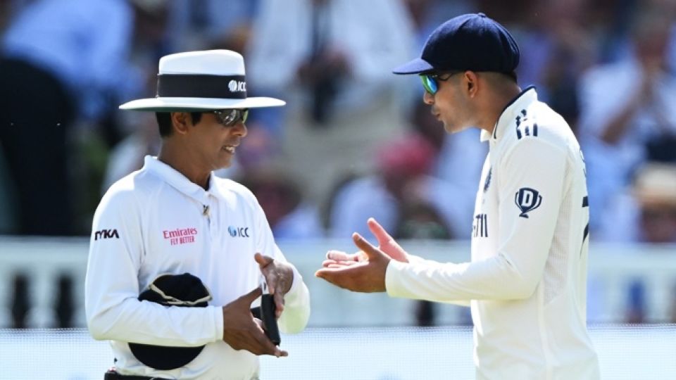 Shubman Gill wasn't happy when umpire Sharfuddoula didn't agree for a ball change